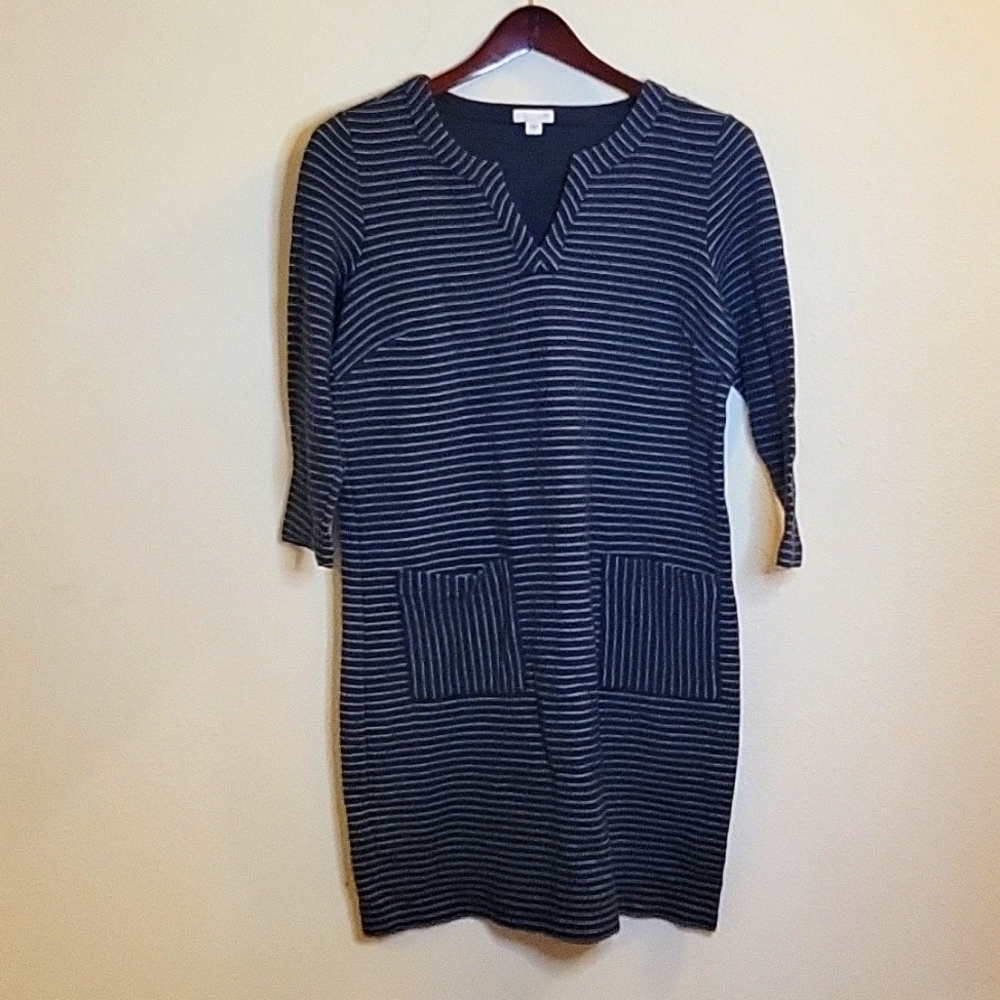 J. Jill Cotton Blend 3/4 Sleeve Dress